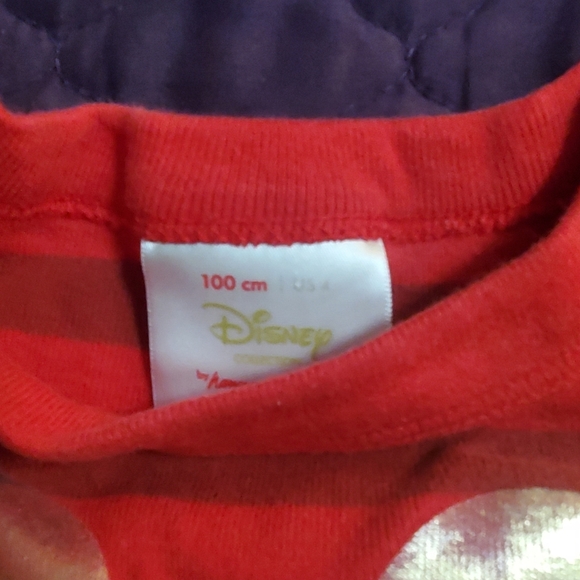 Hanna Andersson Red Striped Kids Pajamas with Mickey Decal - Picture 2 of 4